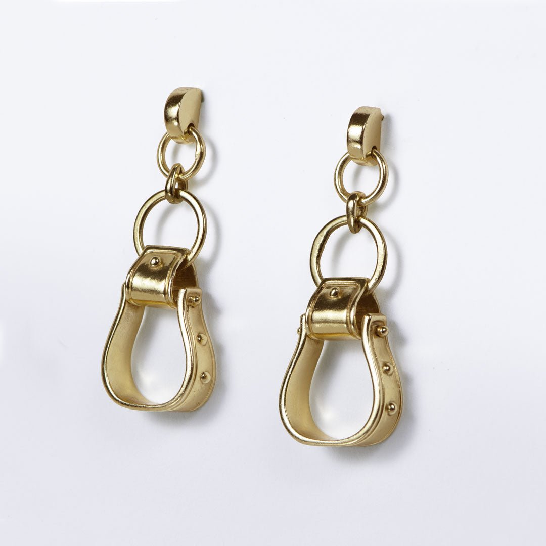 Urban Equestrian - Cortina - Cuban Chain Western Necklace in Gold