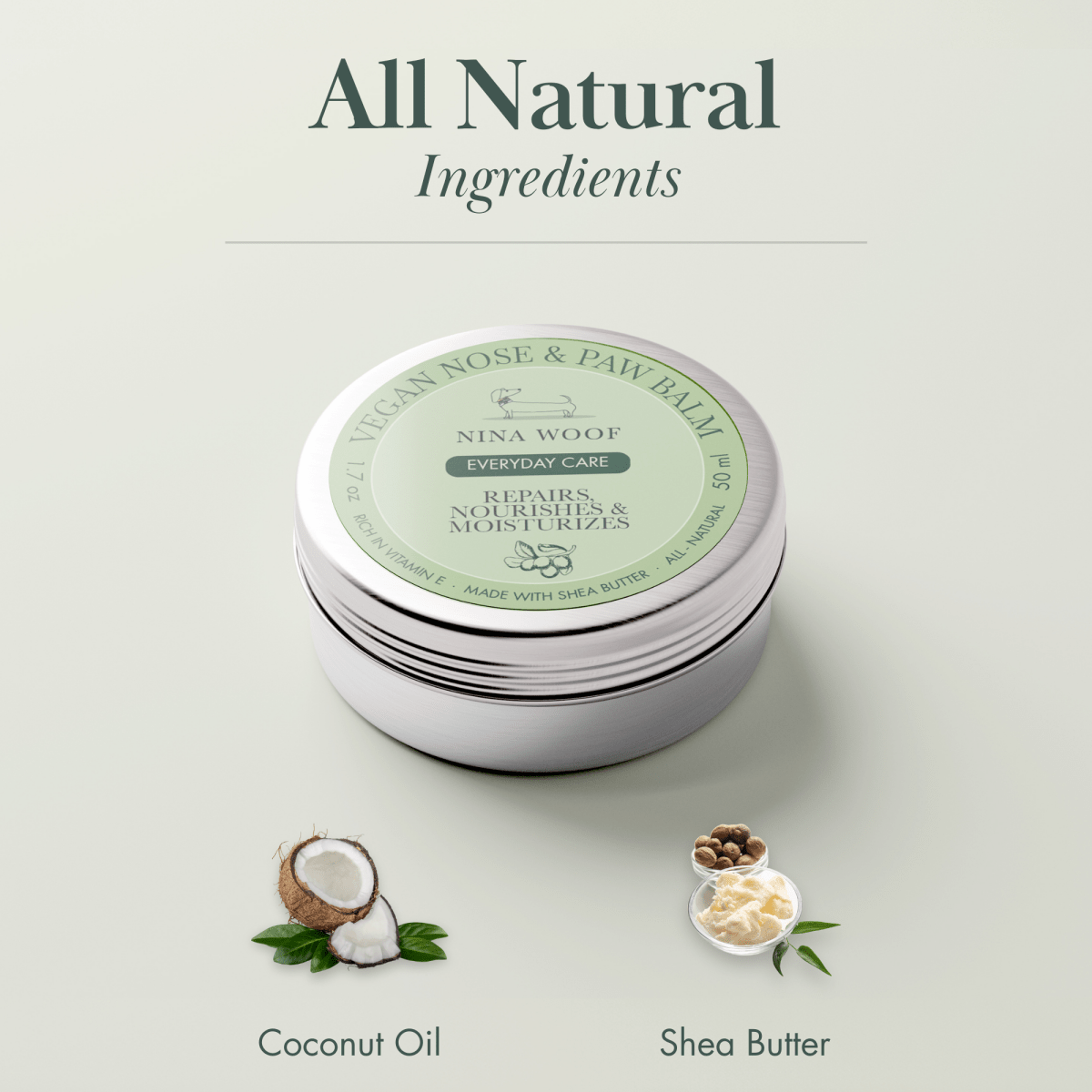 Nina Woof - Dog Vegan Nose and Paw Balm
