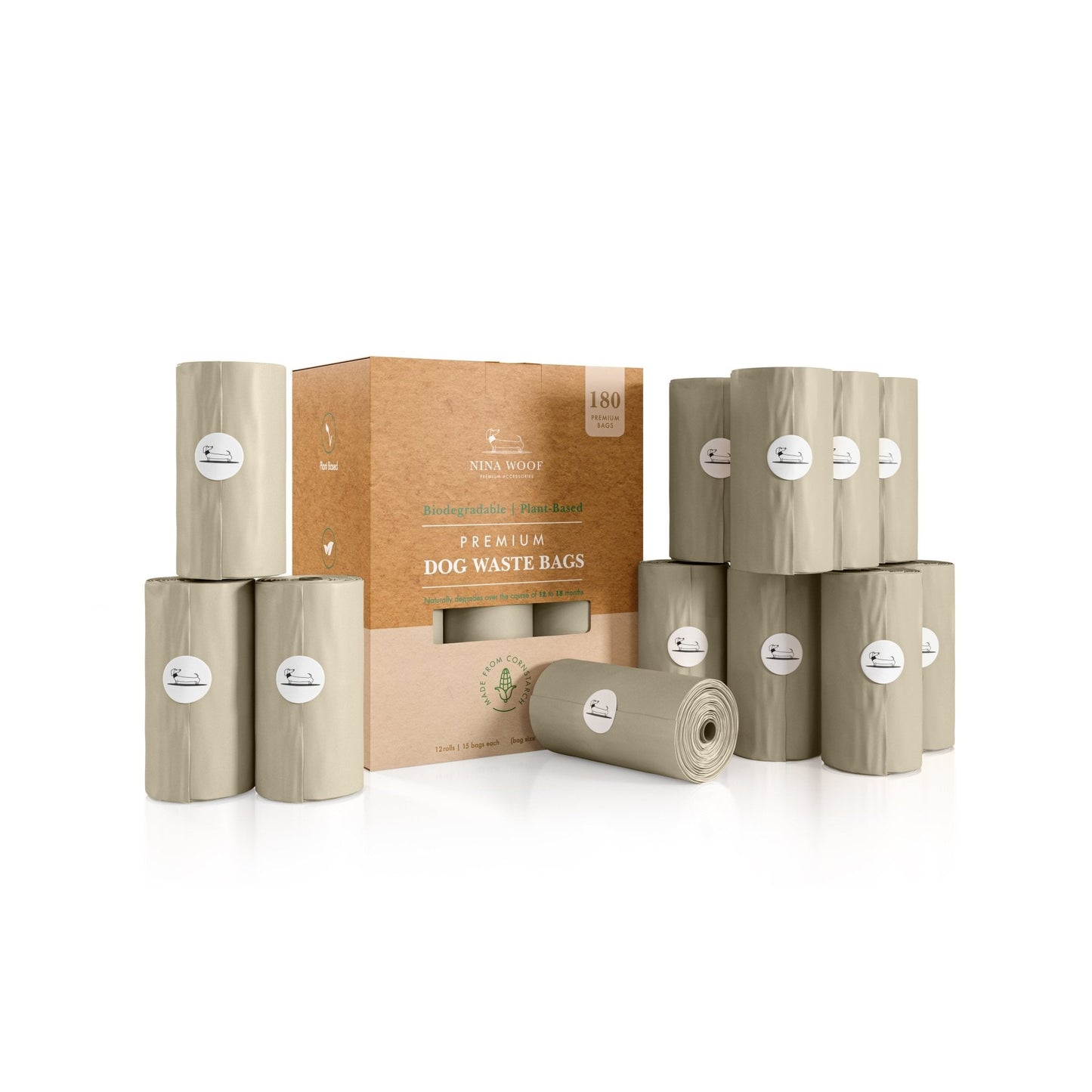 Nina Woof - Waste Bags - Biodegradable and Compostable