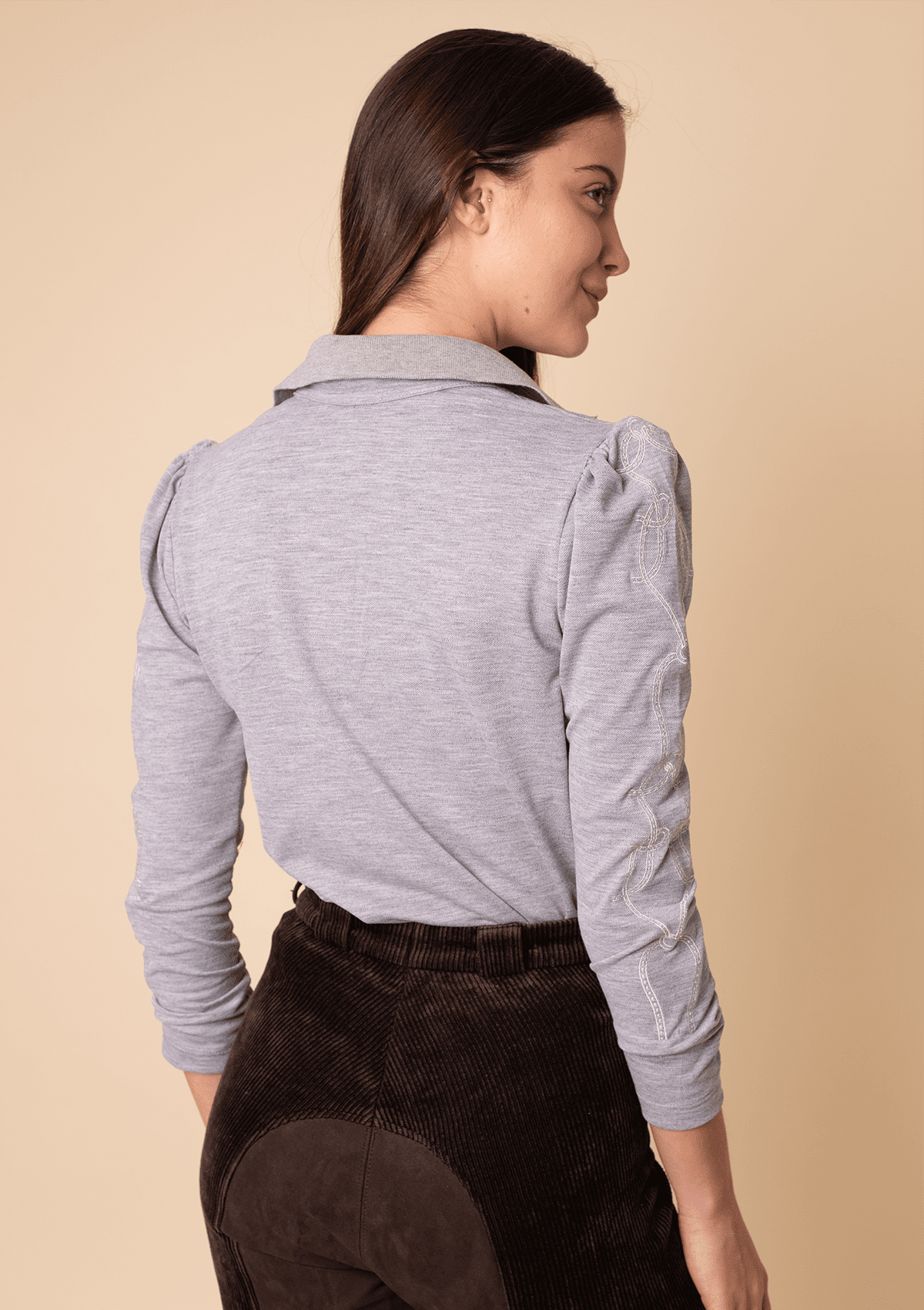 Rönner | Elise Polo-Shirt | Long Sleeves Embroidered