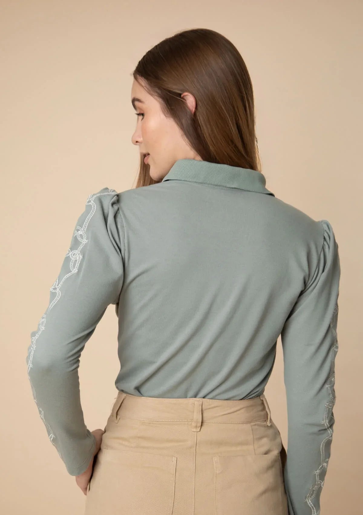 Rönner | Elise Polo-Shirt | Long Sleeves Embroidered