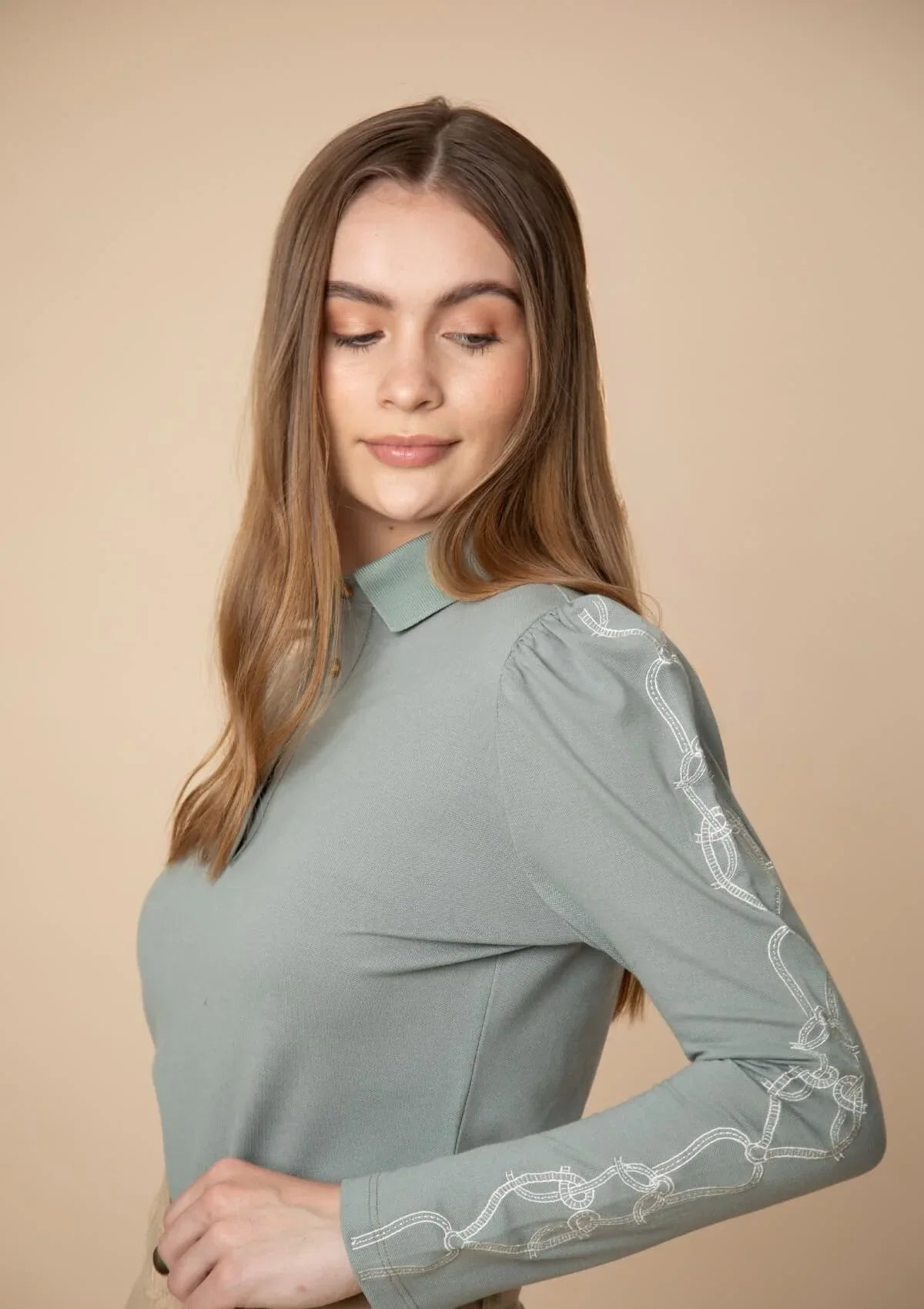 Rönner | Elise Polo-Shirt | Long Sleeves Embroidered