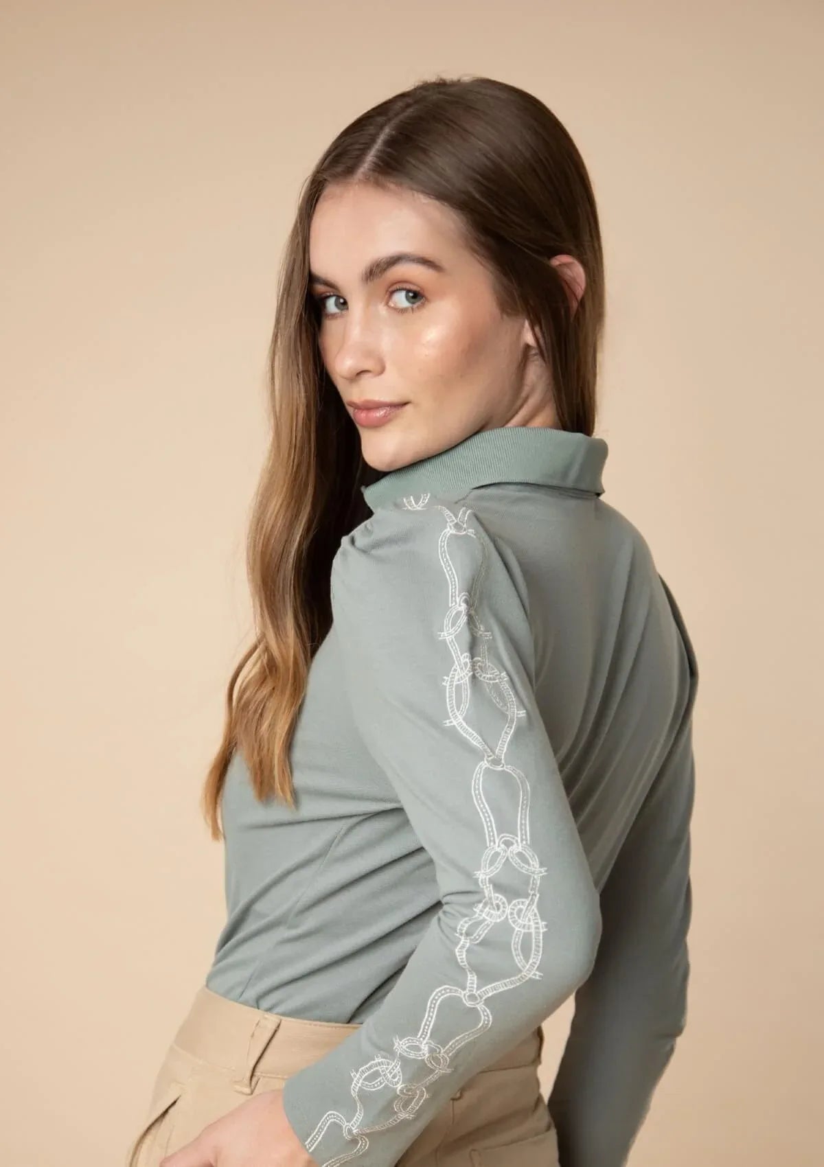 Rönner | Elise Polo-Shirt | Long Sleeves Embroidered