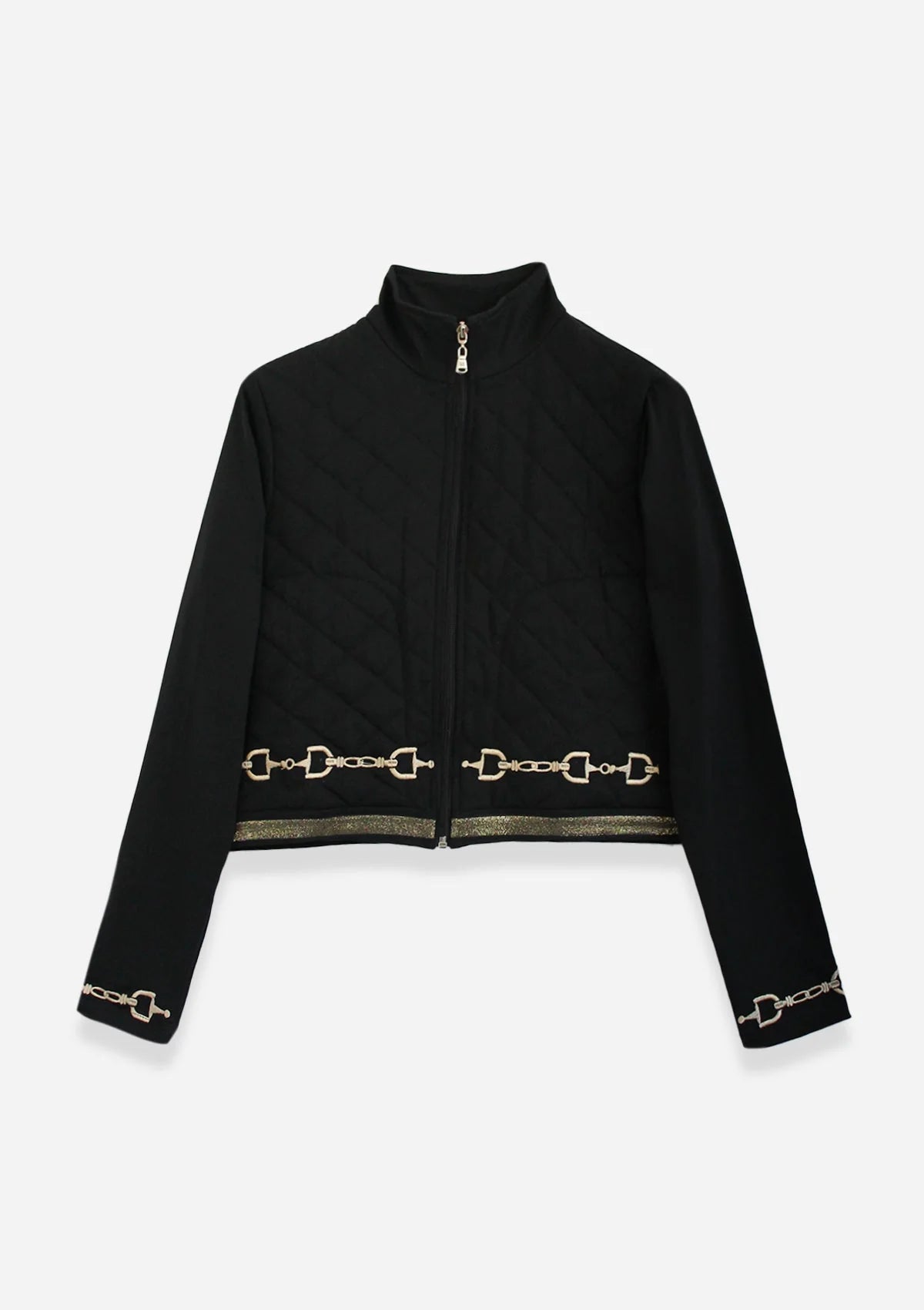 Rönner | Ember Embroidered Cropped Zip Jacket