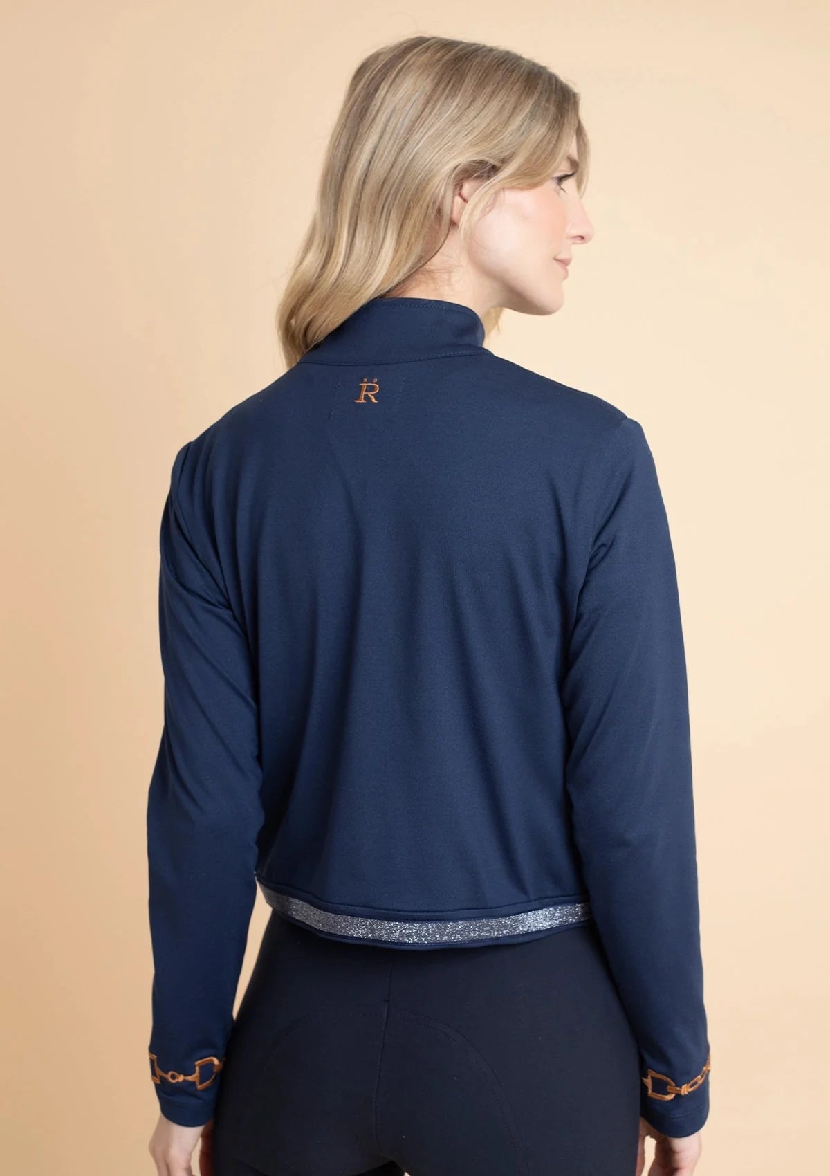 Rönner | Ember Embroidered Cropped Zip Jacket