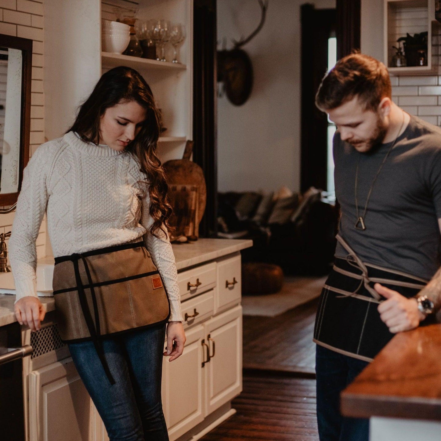 The Local Branch - Waxed Canvas Waist Apron  - USA Made