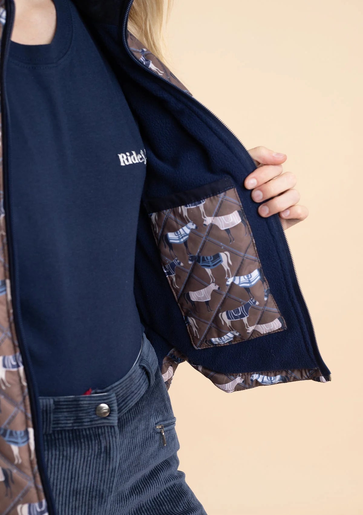 Rönner | Florence Quilted Vest | Victory Print