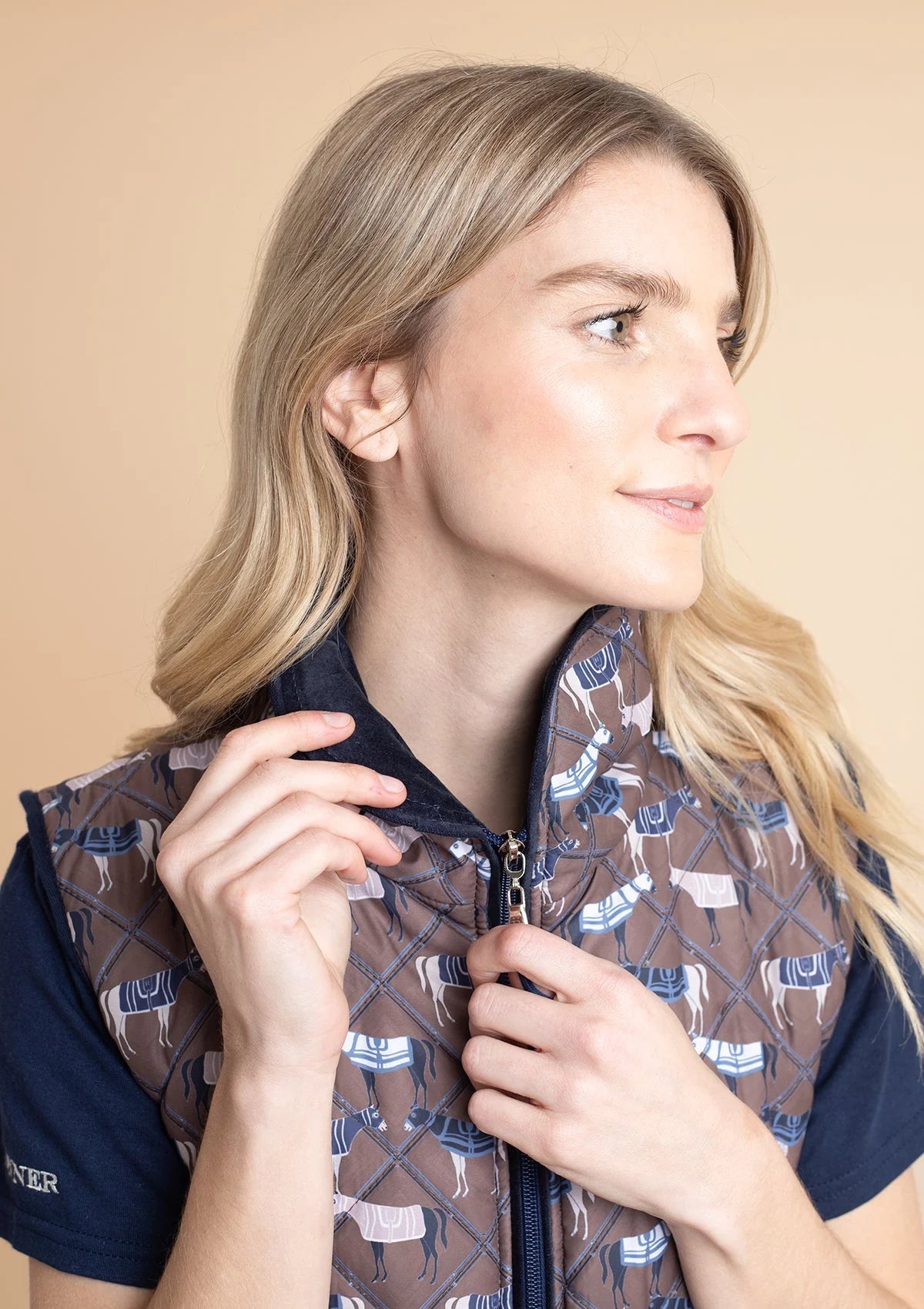 Rönner | Florence Quilted Vest | Victory Print