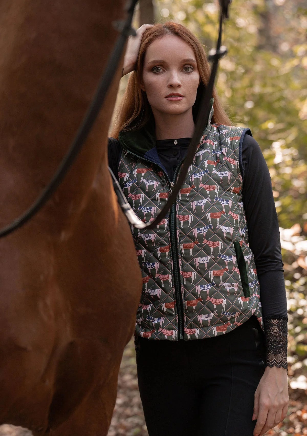 Rönner | Florence Quilted Vest | Victory Print