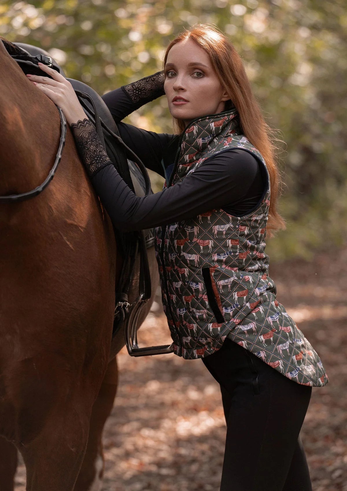 Rönner | Florence Quilted Vest | Victory Print