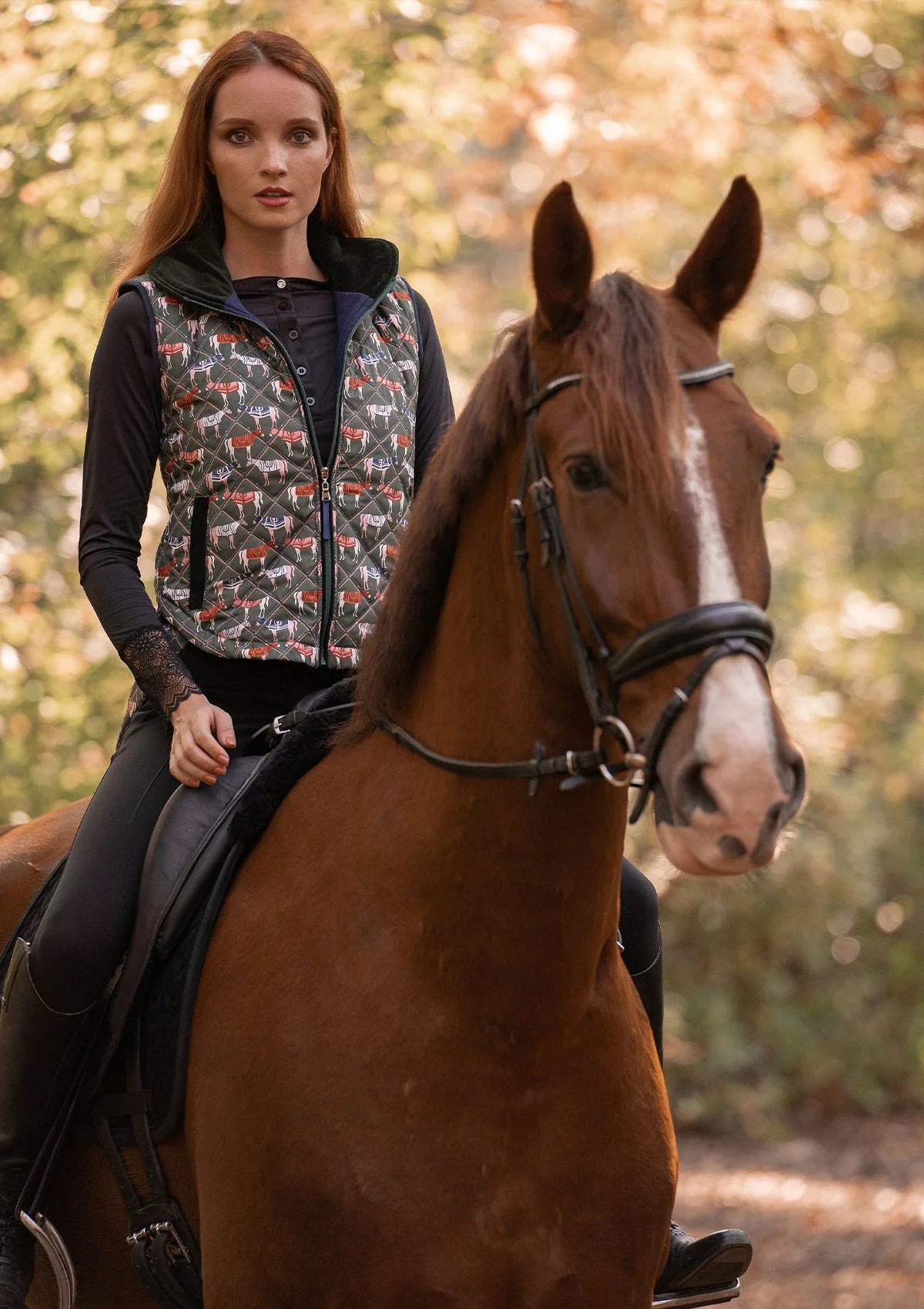 Rönner | Florence Quilted Vest | Victory Print