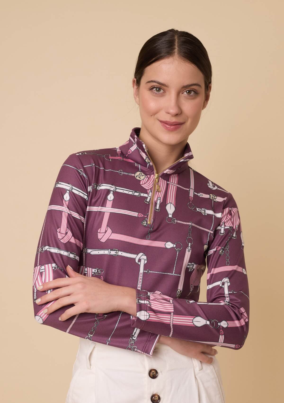 Rönner | Harmony Midlayer – Jubilea Print - Blush – Long Sleeve