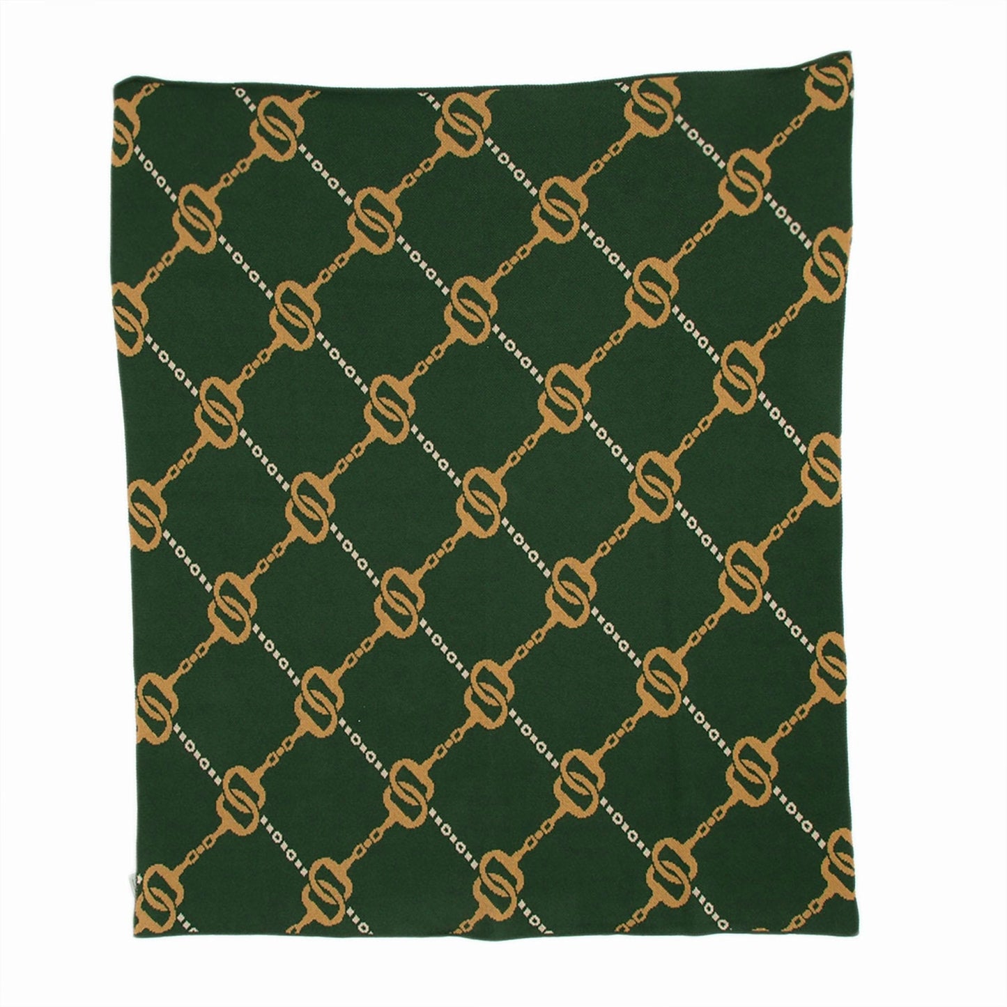 In2Green Cotton Sustainable Knit Throw Blanket - Equestrian House of Bits