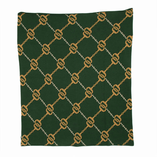 In2Green Cotton Sustainable Knit Throw Blanket - Equestrian House of Bits