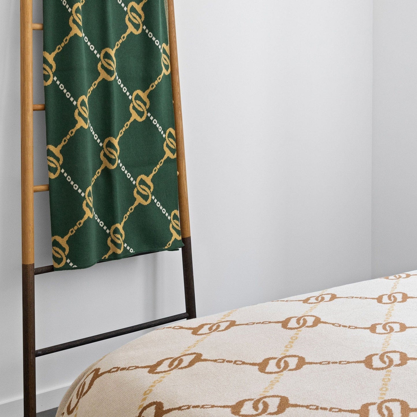 In2Green Cotton Sustainable Knit Throw Blanket - Equestrian House of Bits