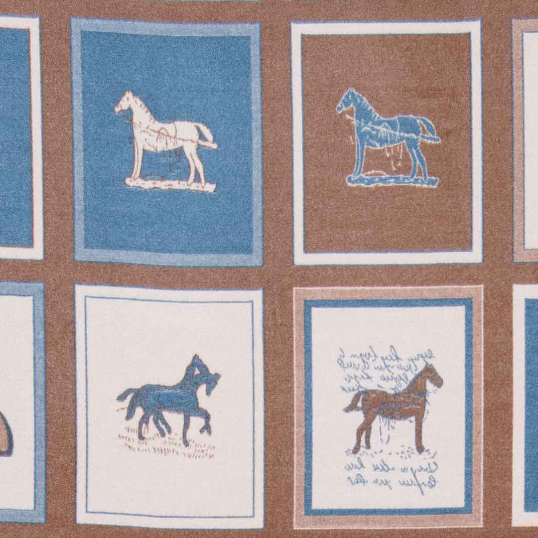 Urban Equestrian Hunt Club -  Equestrian Motif Luxe Shawl