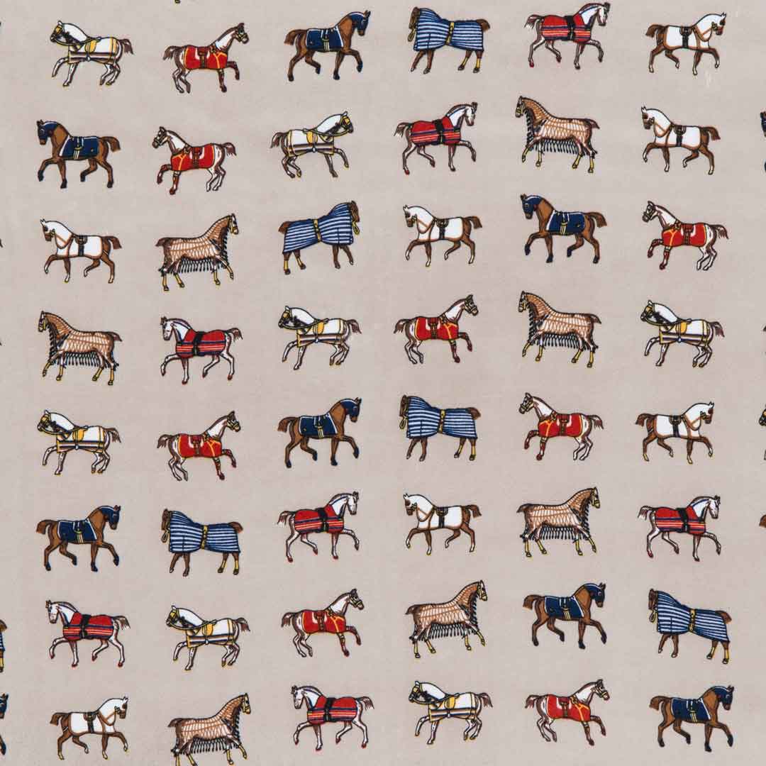 Urban Equestrian Hunt Club - Stylized Equestrian Scarf in Taupe