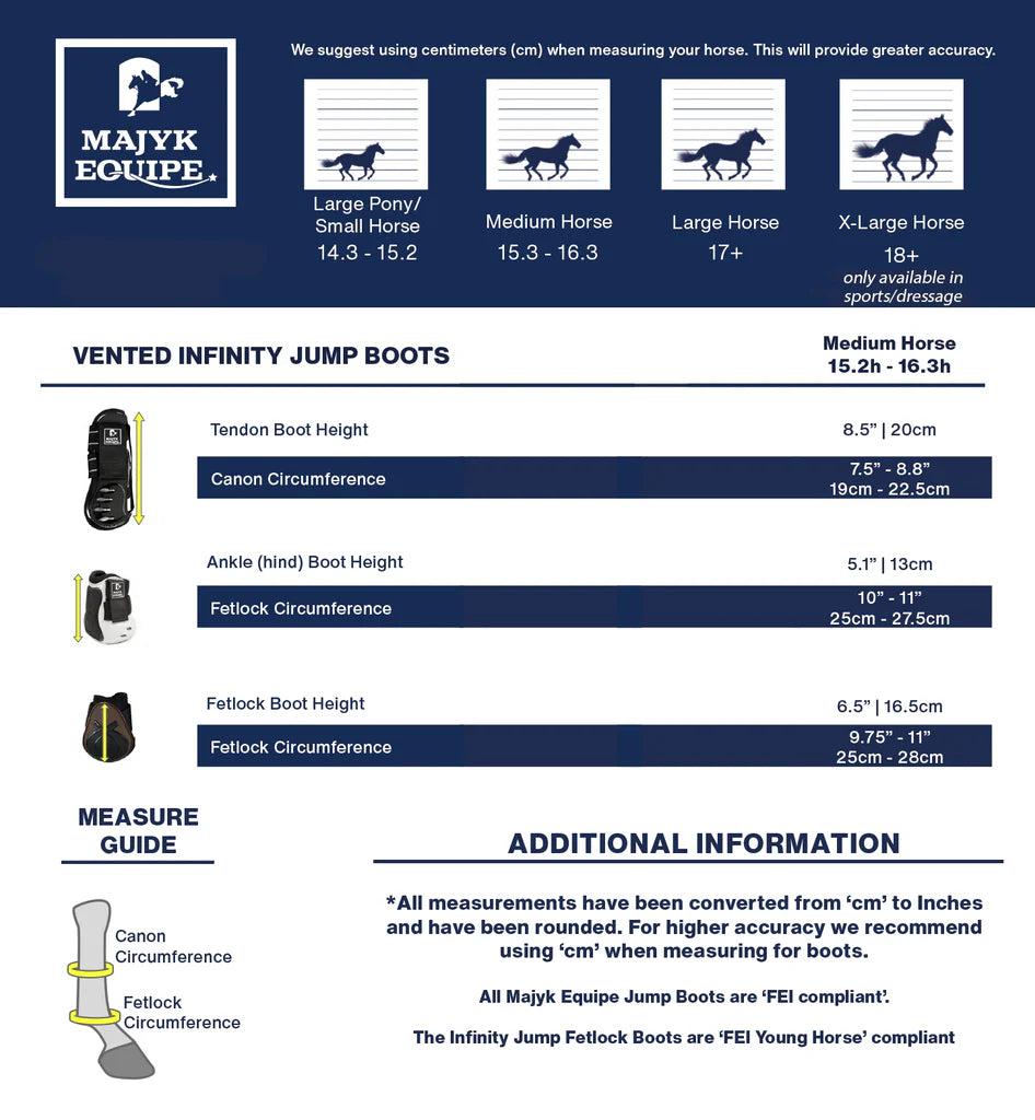 Majyk Equipe - Vented Infinity Open Front Jump Boot with ARTi-LAGE Technology (Hind)