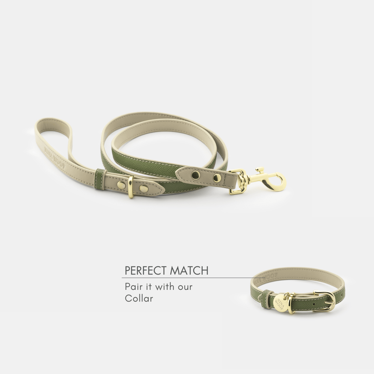 Nina Woof Leash 4ft - Vegan Leather - Copenhagen