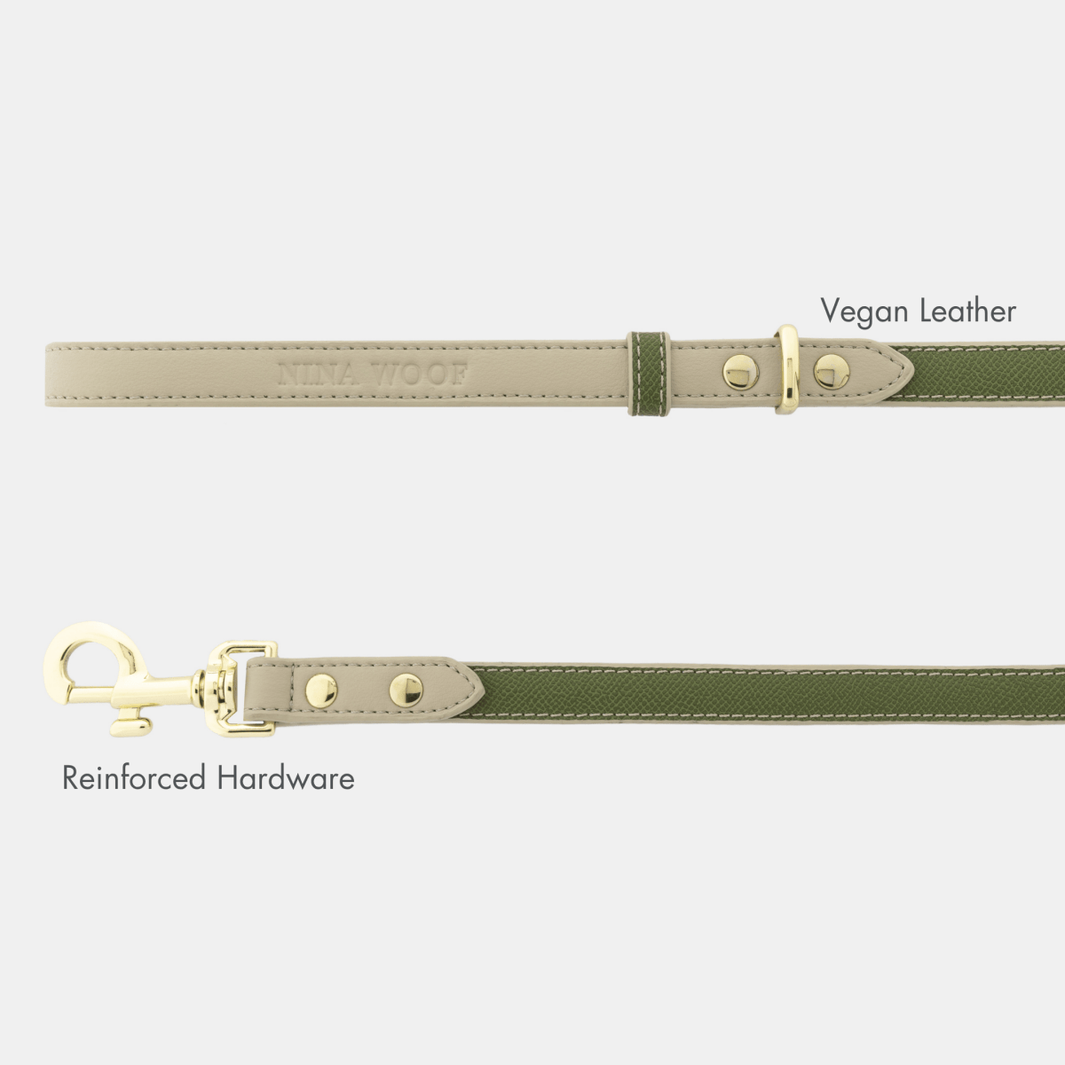 Nina Woof Leash 4ft - Vegan Leather - Copenhagen