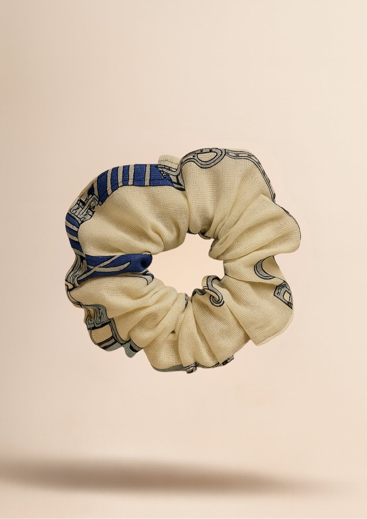 Rönner |  Linen Hair Scrunchie | Jubilea Print