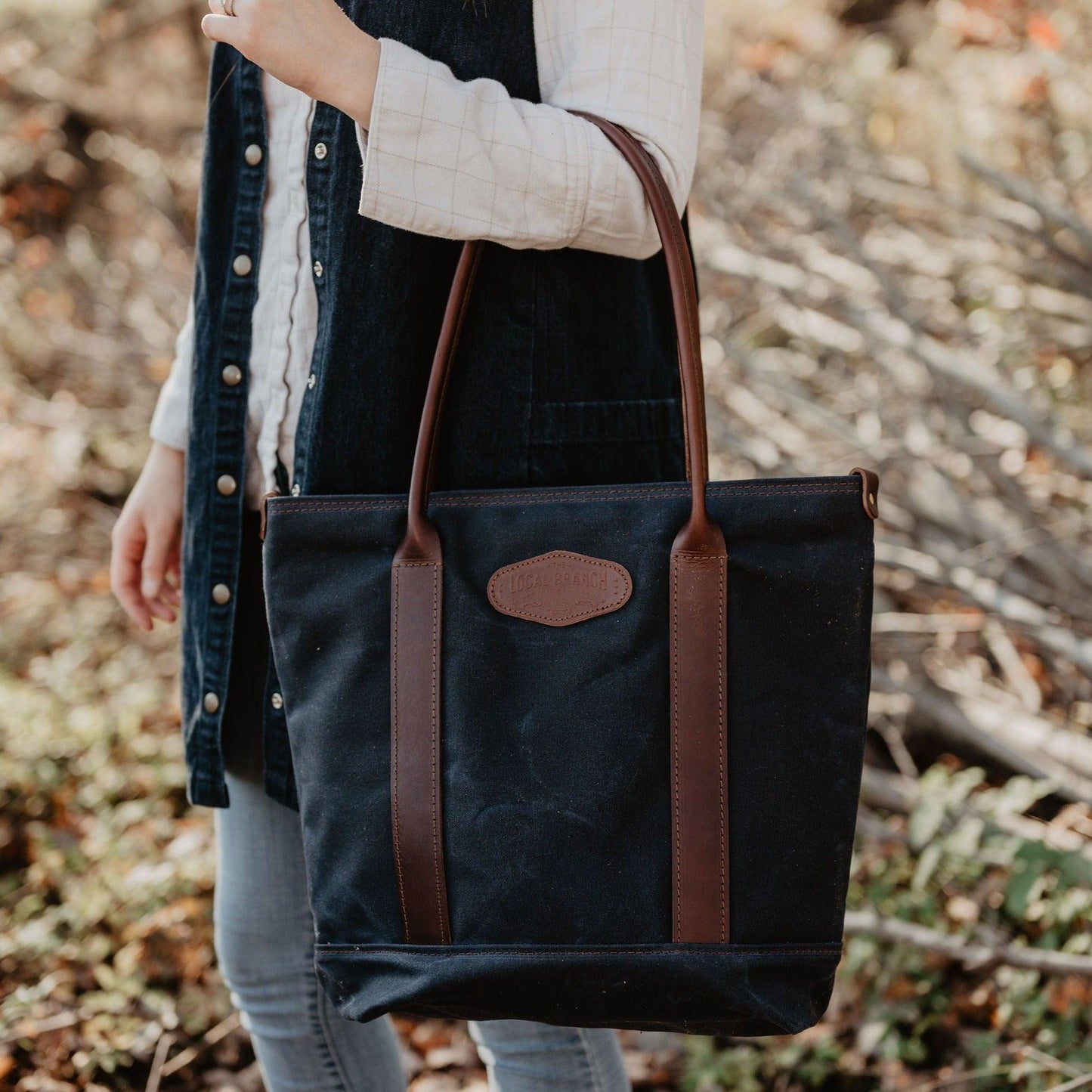 The Local Branch - Voyager Waxed Canvas Tote - USA Made