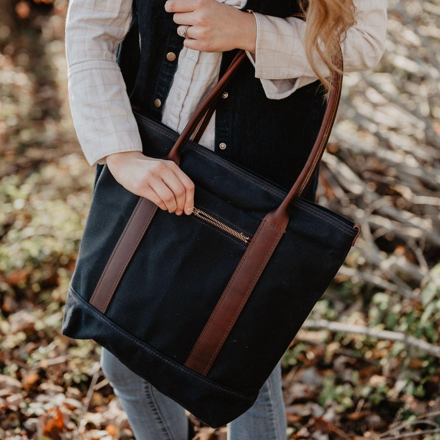 The Local Branch - Voyager Waxed Canvas Tote - USA Made