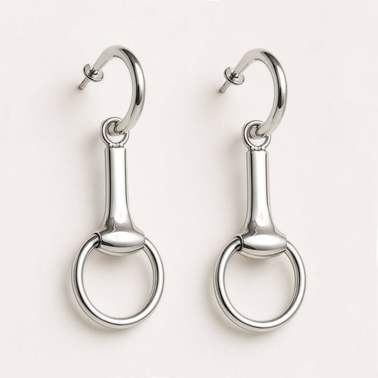 Urban Equestrian - Odeza - Equestrian Horse Bit Earring in Sterling Silver