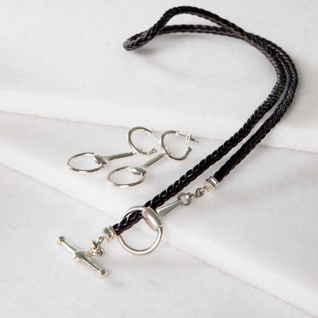 Urban Equestrian - Odeza - Equestrian Horse Bit Earring in Sterling Silver