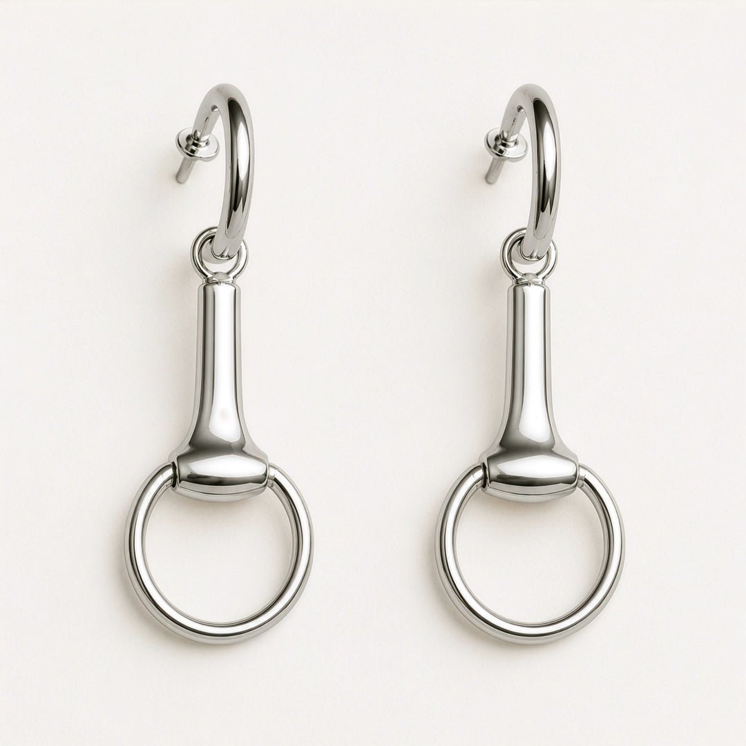 Urban Equestrian - Odeza - Wrap Around Horse Bit Bracelet in Silver & Black