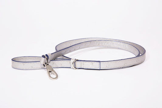 BESPOKE PAWS - Dog Leash-Small, Metallic Ostrich