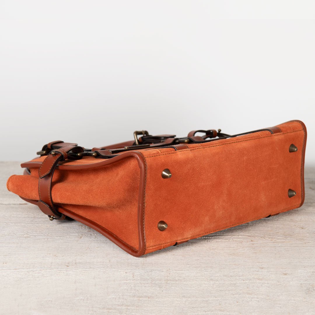 Urban Equestrian Paddock -  Halter Tote Luxury Leather Handbag in Cognac on Cognac