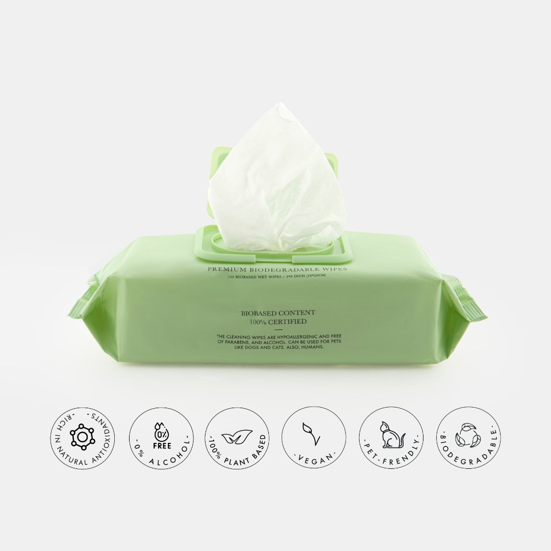 Nina Woof - Premium Wipes - Biodegradable and Plant-Based