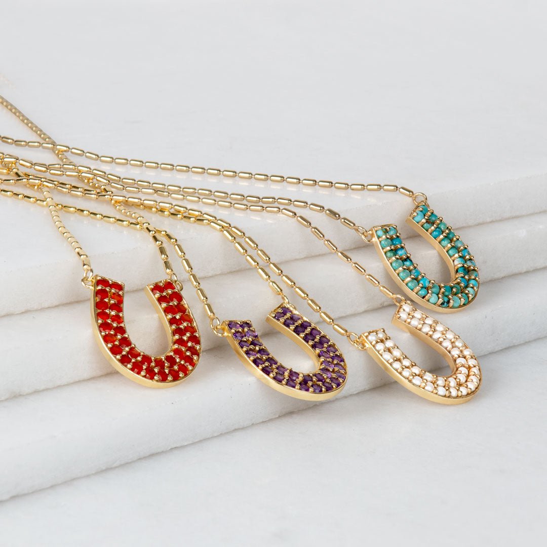 Urban Equestrian - Prism - Linea Carnelian Equestrian Earring