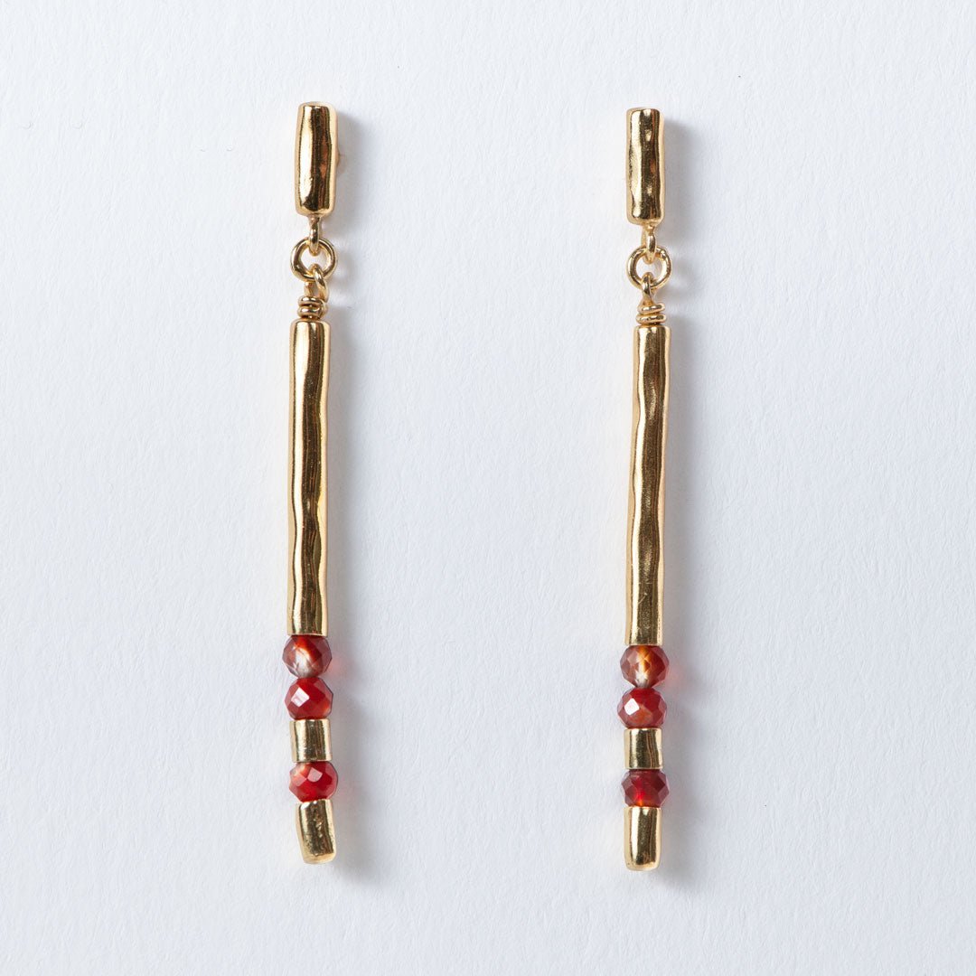 Urban Equestrian - Prism - Linea Carnelian Equestrian Earring