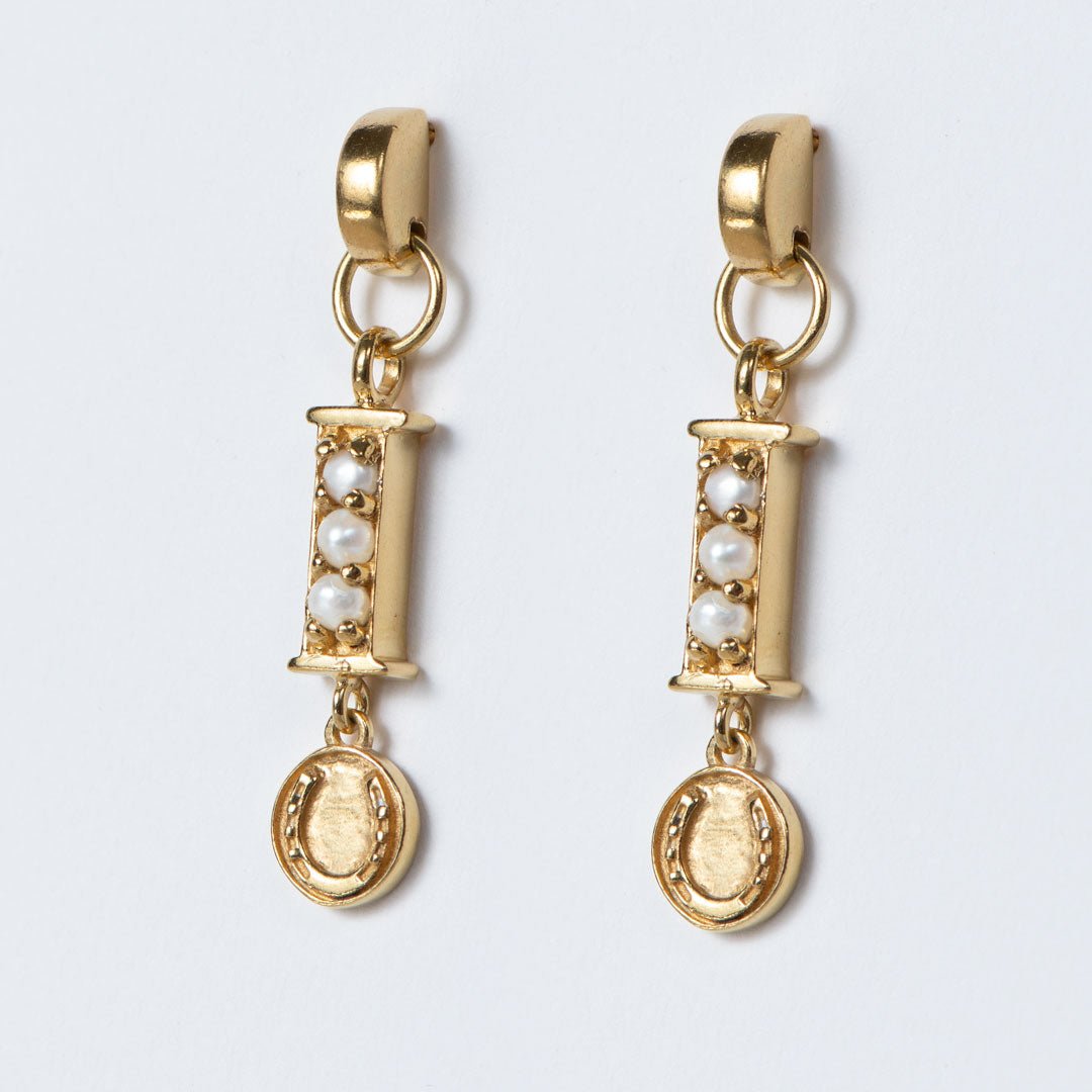 Urban Equestrian - Prism - Linea Pearl Equestrian Earring