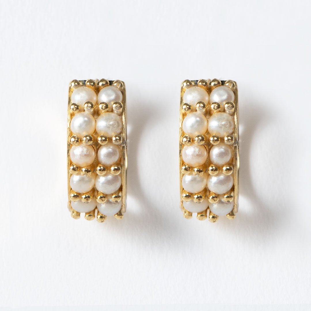 Urban Equestrian - Prism - Pearl Pave Horseshoe Earring