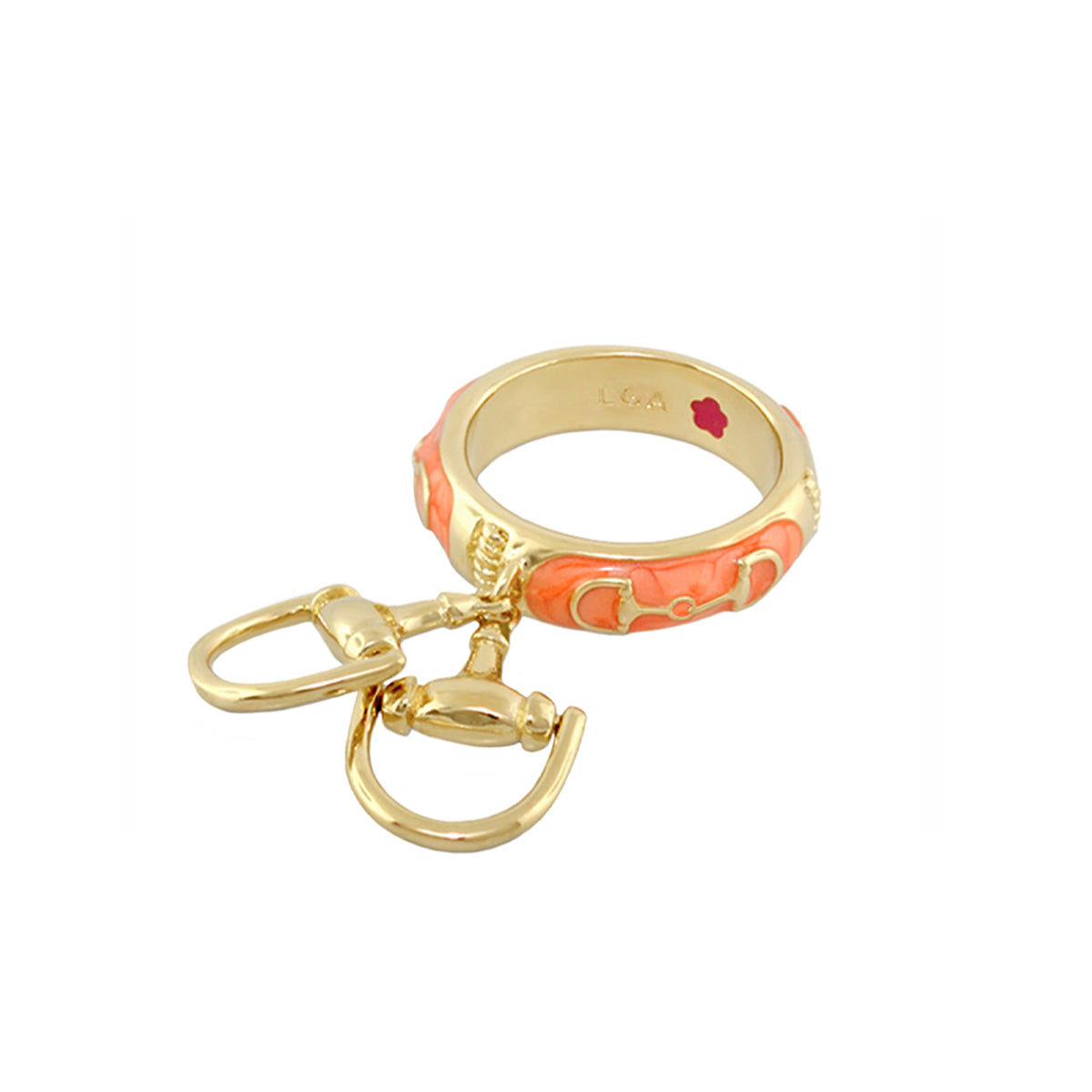 Lauren G Adams - Equestrian Stirrup Ring - Bit