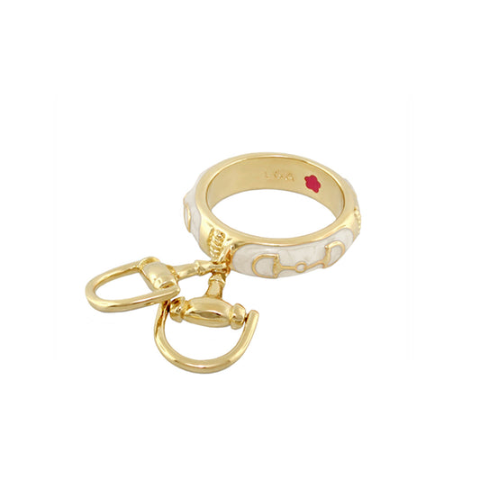 Lauren G Adams - Equestrian Stirrup Ring - Bit