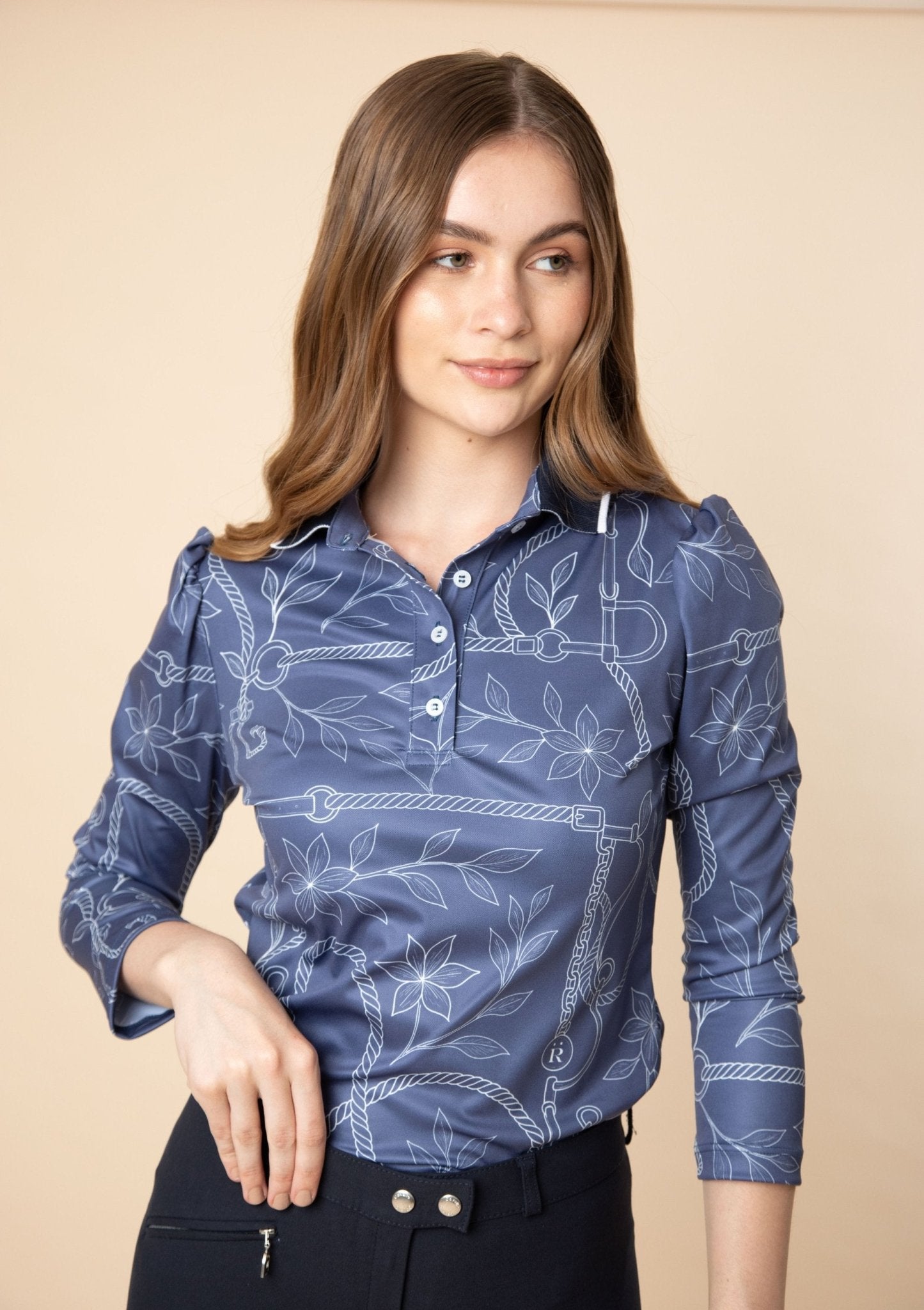 Rönner | Regatta Polo-Shirt Long Sleeve Ropes Print
