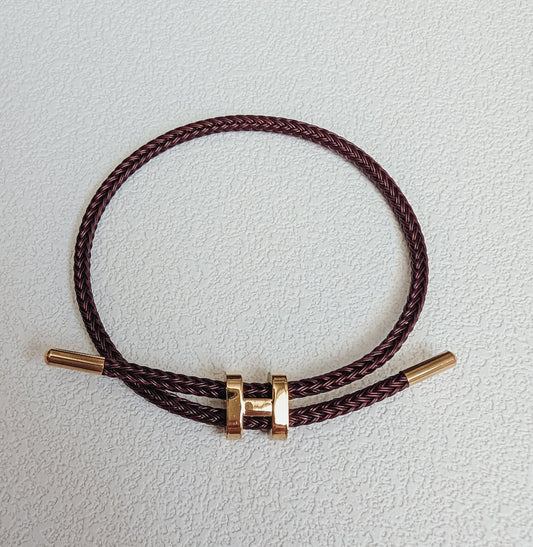 The Proper Fox - Brown H Bracelet