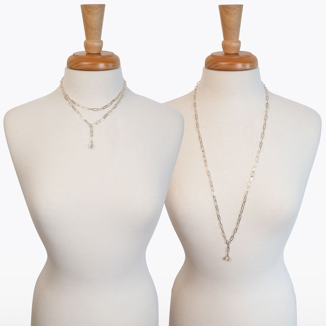 Urban Equestrian - Roxy - Paperclip Chain w/ Horseshoe Coin - Large Link in Silver