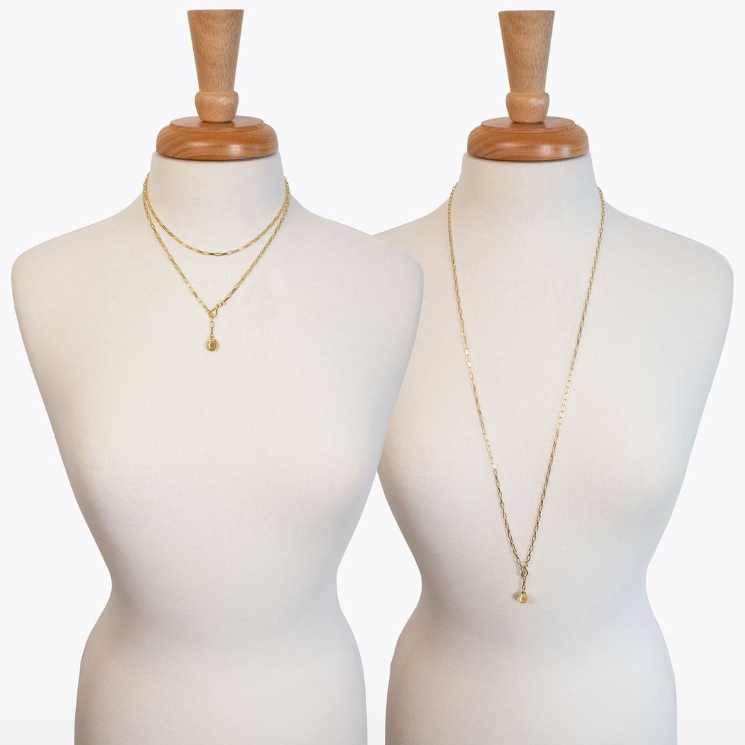 Urban Equestrian - Roxy - Paperclip Chain w/ Horseshoe Coin - Petite Link in Gold