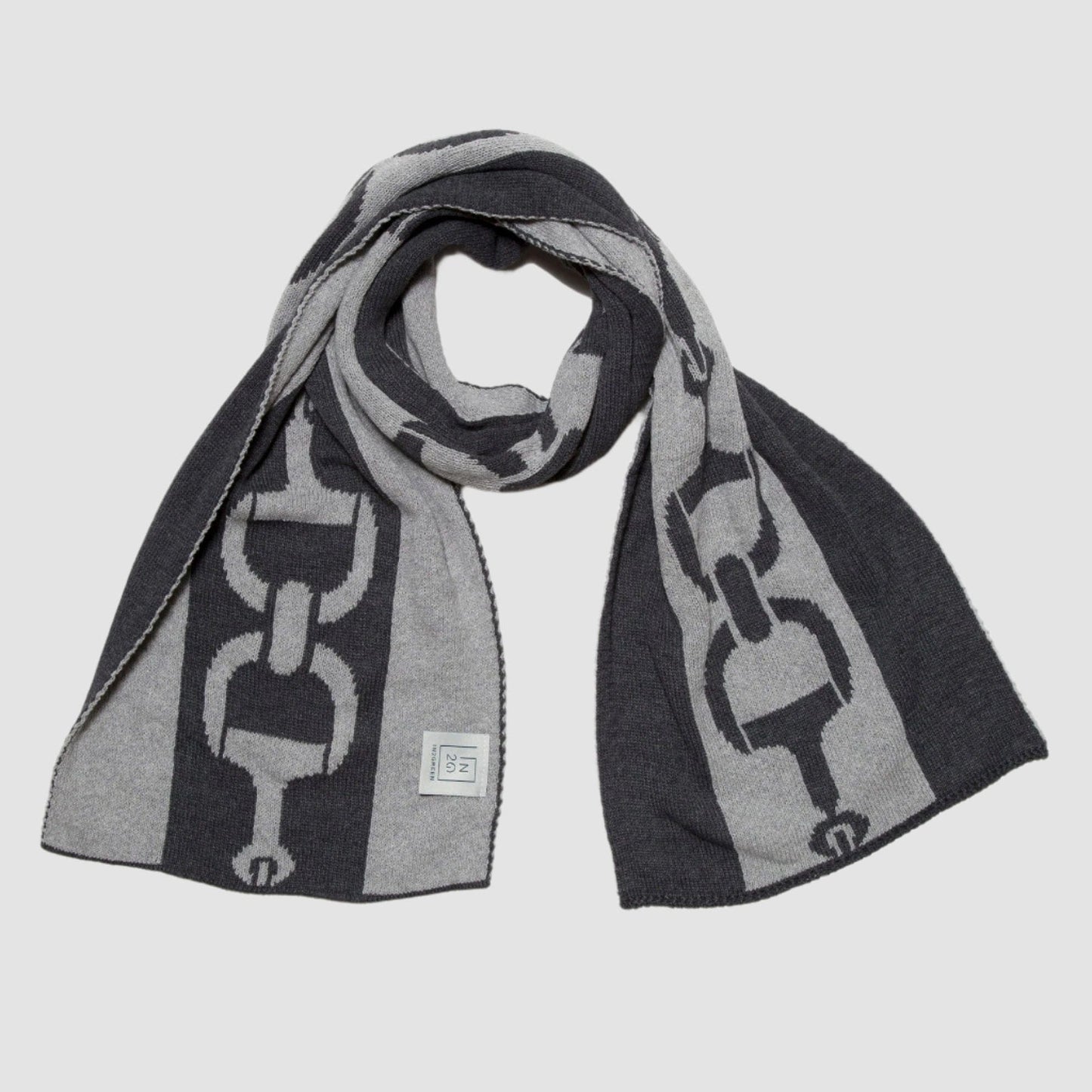 In2Green - Reversible Sustainable Knit Scarf - Snaffle Bit Striped