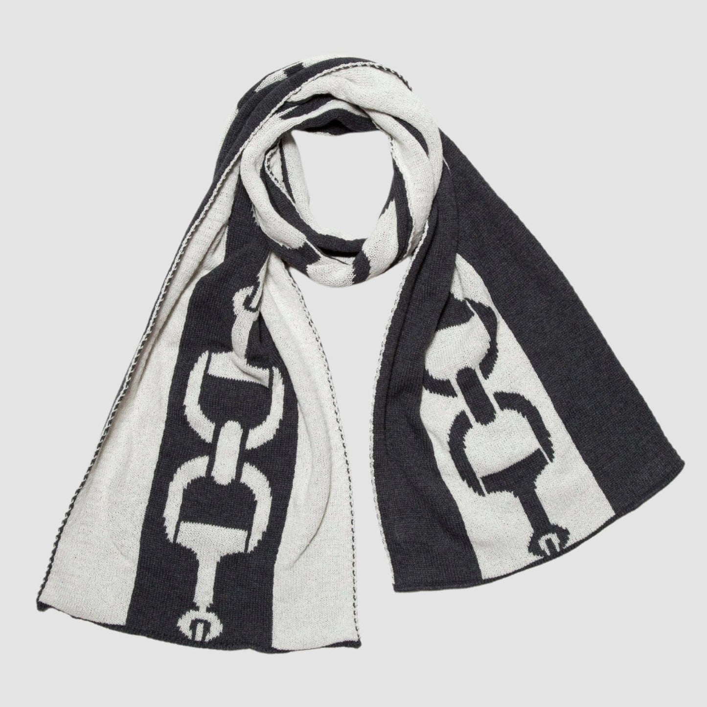 In2Green - Reversible Sustainable Knit Scarf - Snaffle Bit Striped