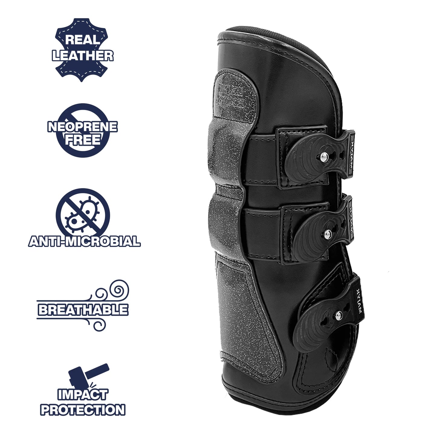 Majyk Equipe - Estrella' Sparkle Leather Tendon Boots