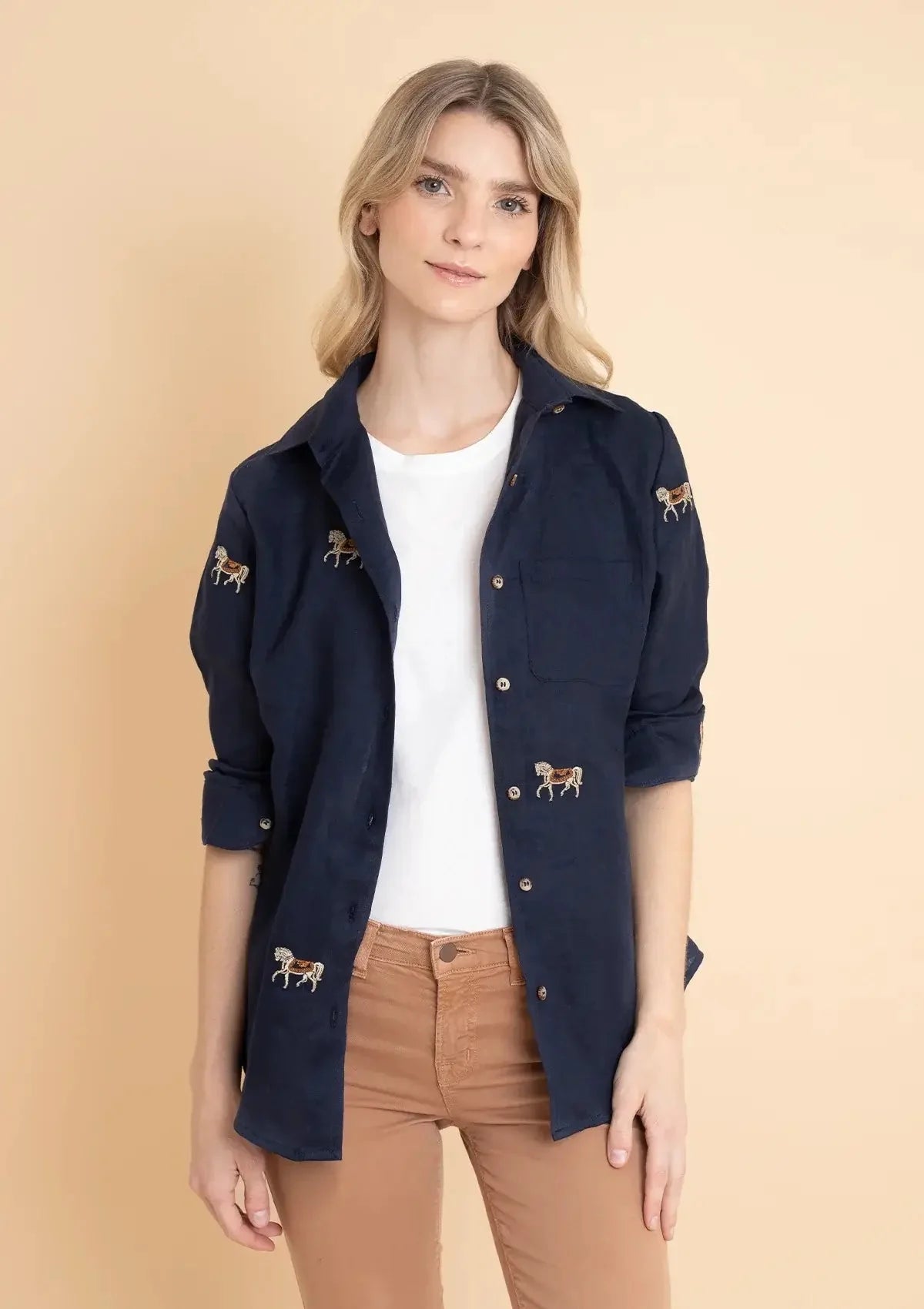 Rönner | Sundown Linen Shirt | Long Sleeve | Embroidered