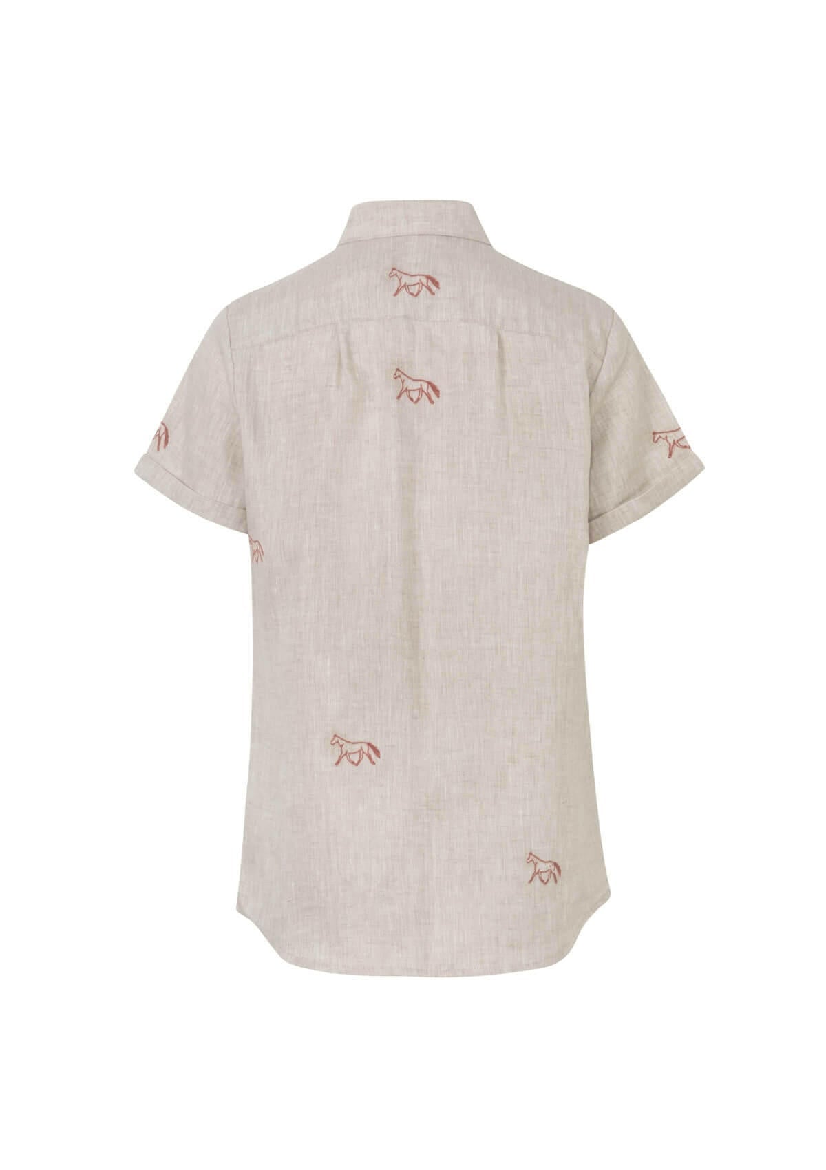 Rönner | Sundown Linen Shirt | Short Sleeve | Embroidered