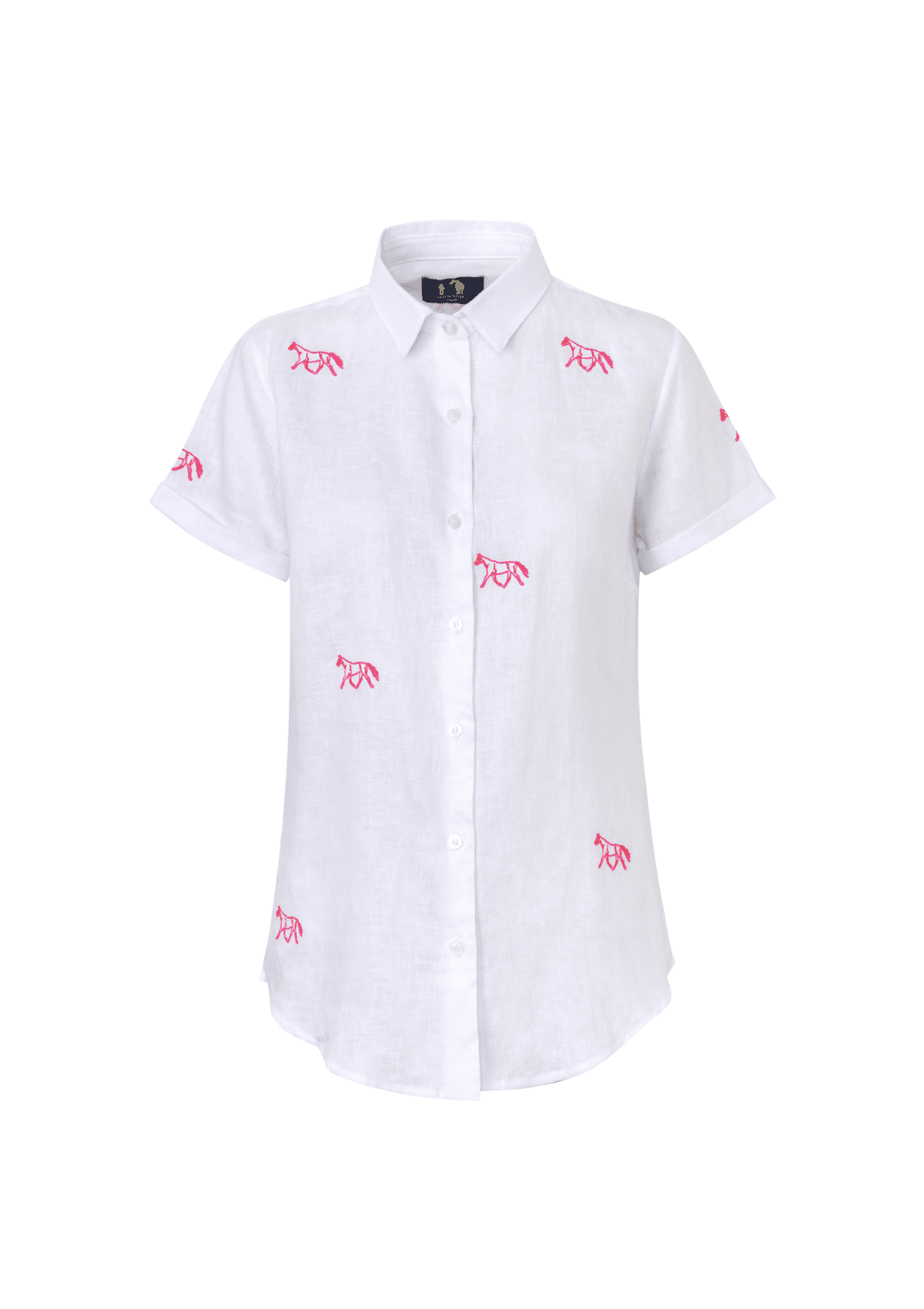 Rönner | Sundown Linen Shirt | Short Sleeve | Embroidered