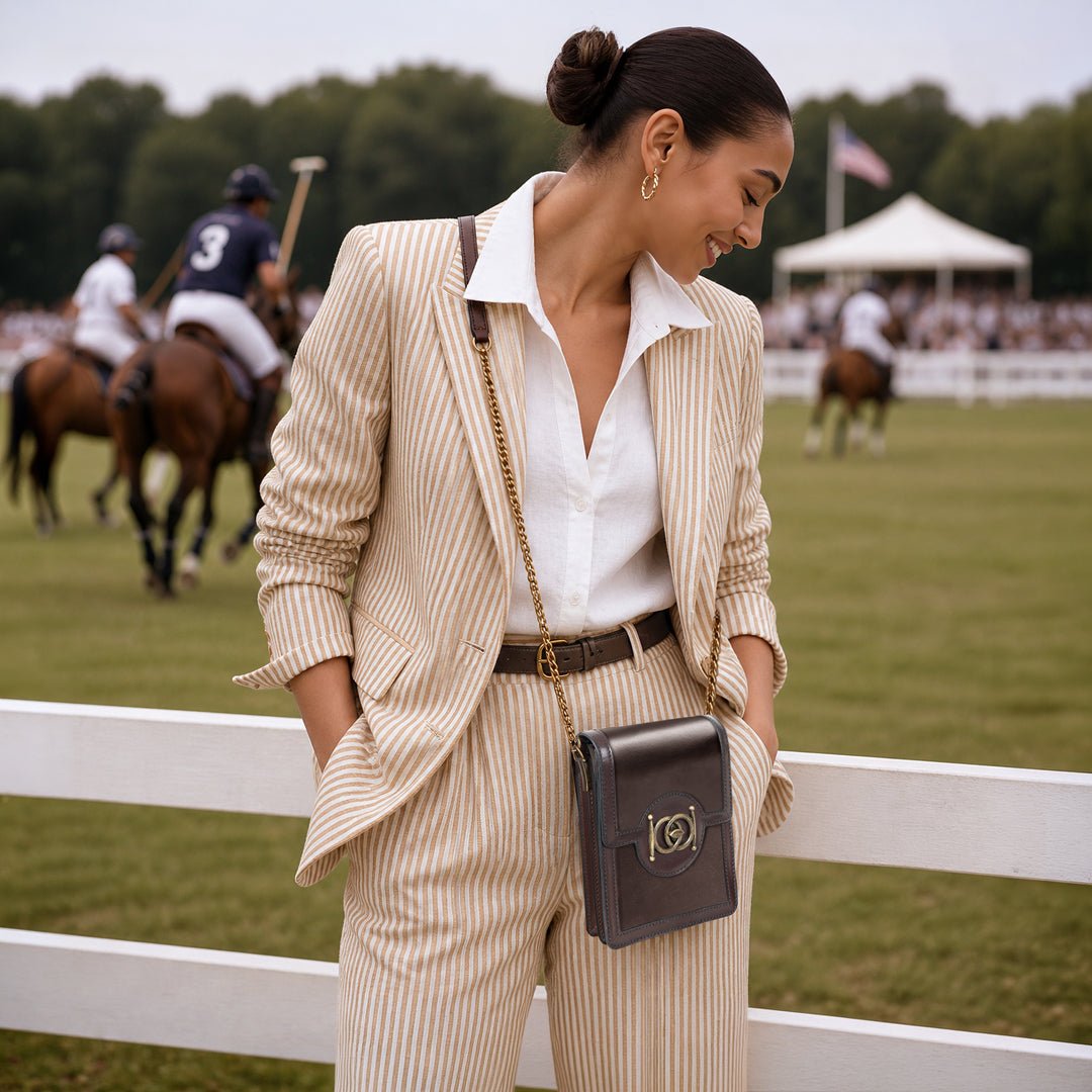 Urban Equestrian Talisman - Horse Bit Lock Phone Bag in Brown